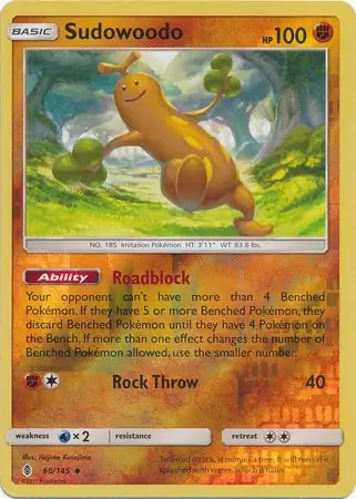 Sudowoodo Reverse Holo 66 Normal