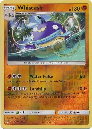 Whiscash Reverse Holo 71 Normal