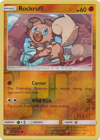 Rockruff Reverse Holo 73