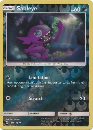 Sableye Reverse Holo 80 Normal