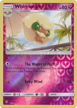 Whimsicott Reverse Holo 91 Normal