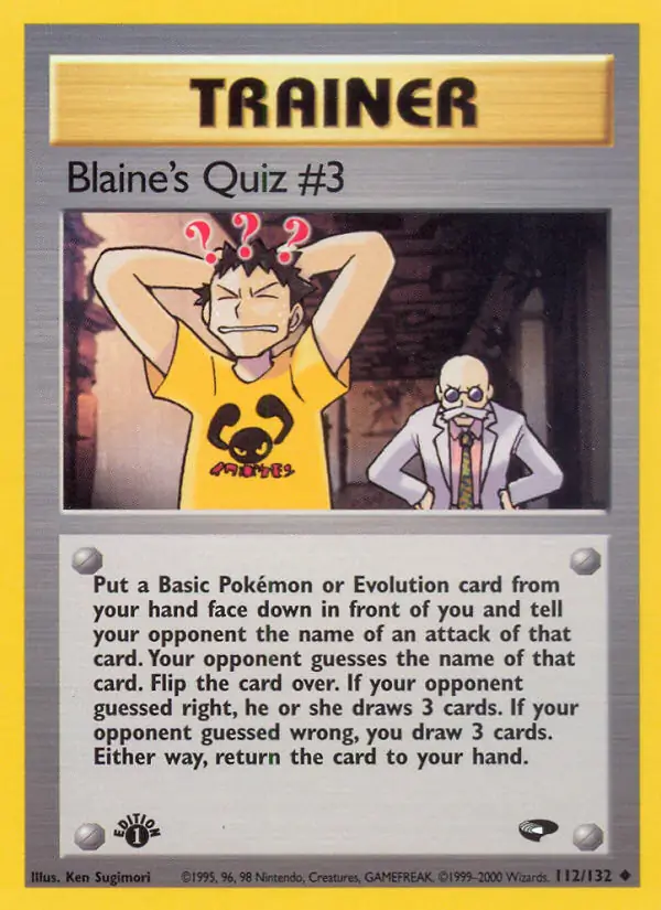 Blaine's Quiz #3 112
