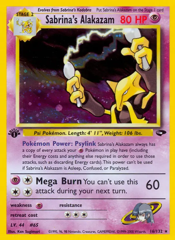 Sabrina's Alakazam Holo 16