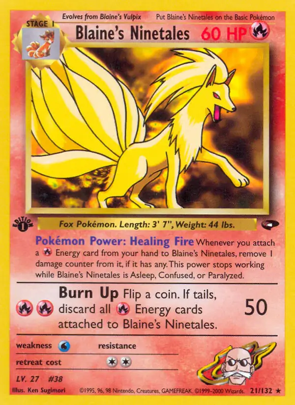 Blaine's Ninetales 21 Normal