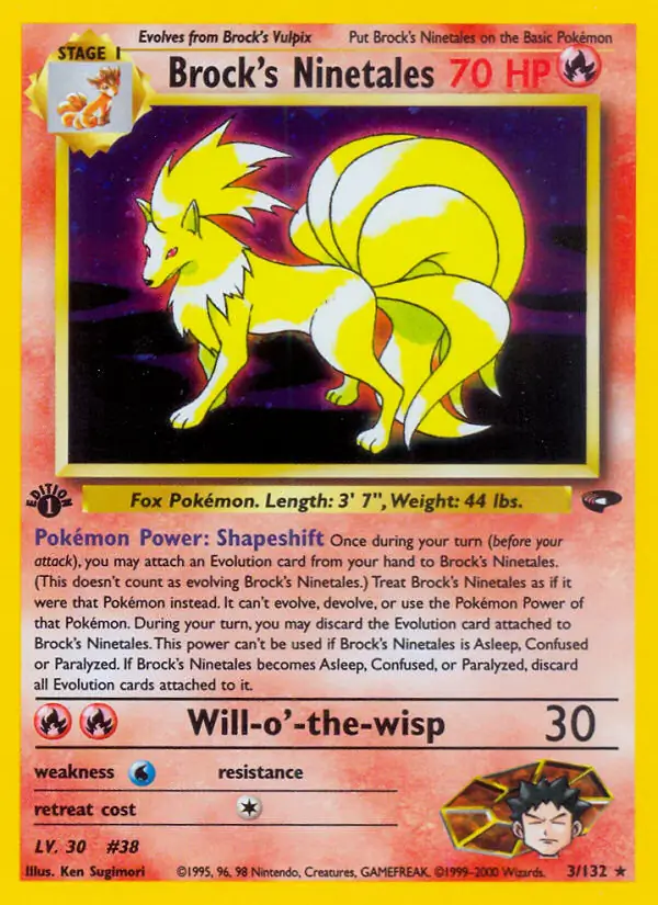 Brock's Ninetales Holo 3