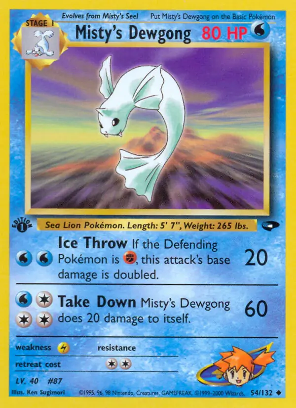 Misty's Dewgong 54