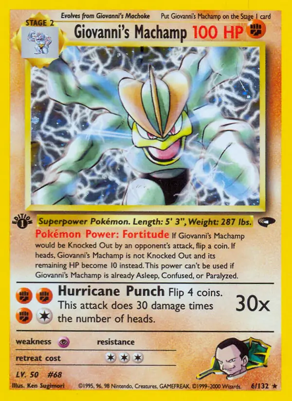 Giovanni's Machamp Holo 6