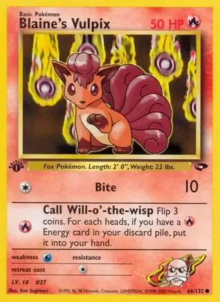 Blaine's Vulpix 66 Normal