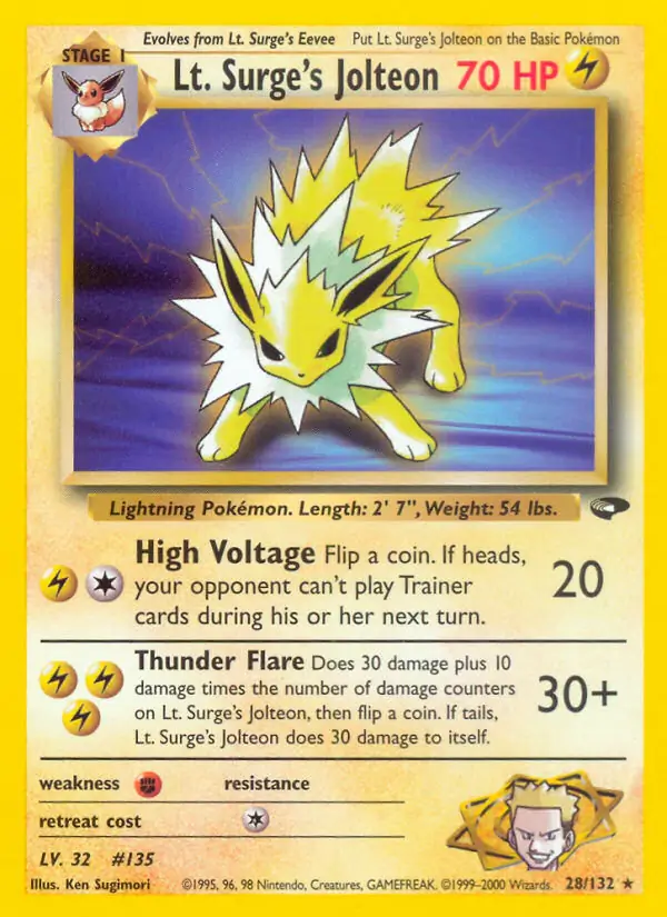 Lt. Surge's Jolteon 28 Normal