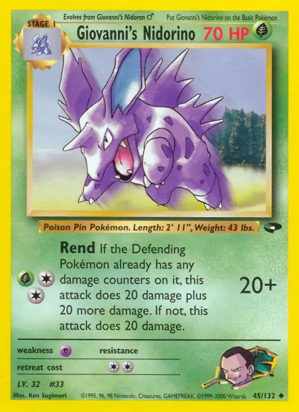 Giovanni's Nidorino 45 Normal