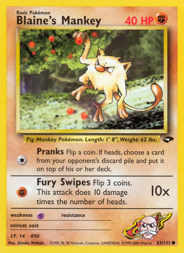 Blaine's Mankey 63 Normal