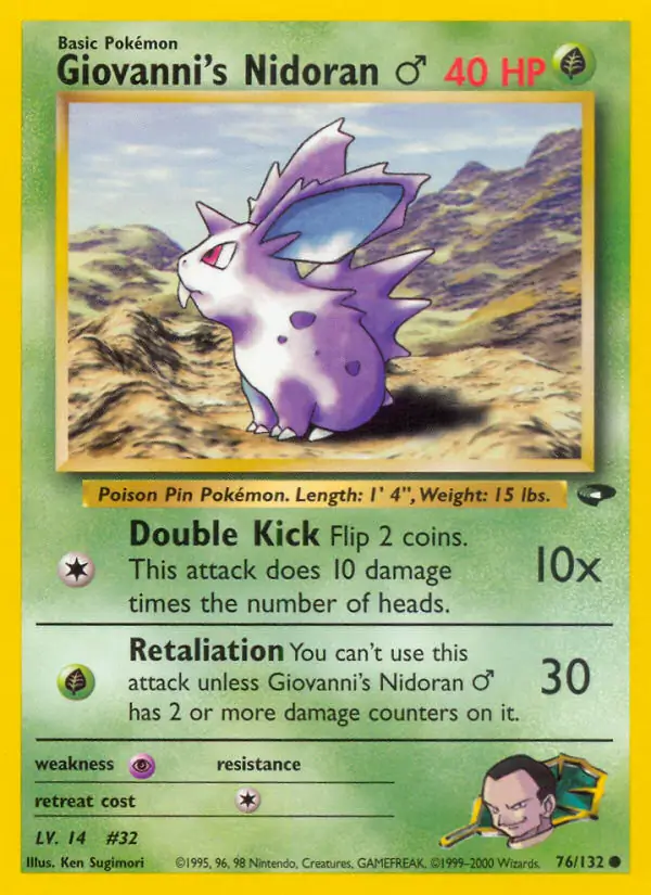 Giovanni's Nidoran M 76 Normal