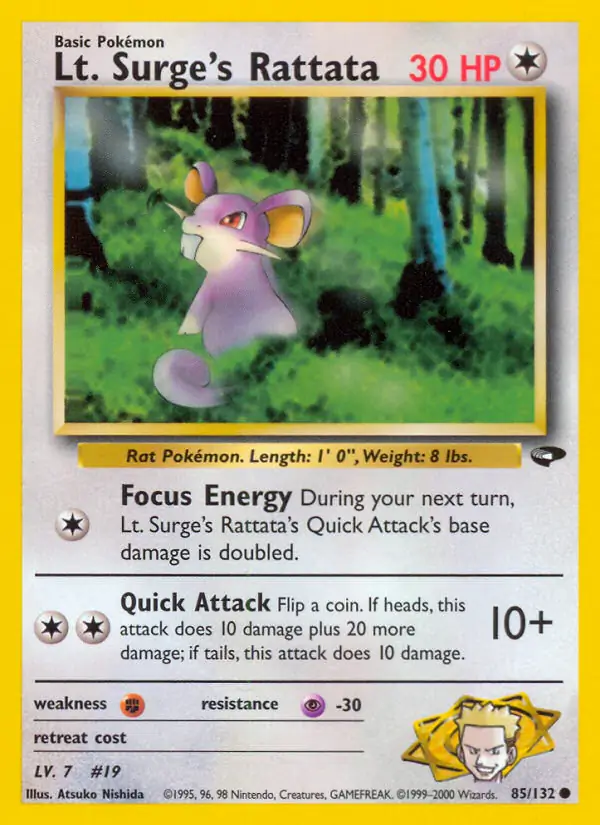 Lt. Surge's Rattata 85