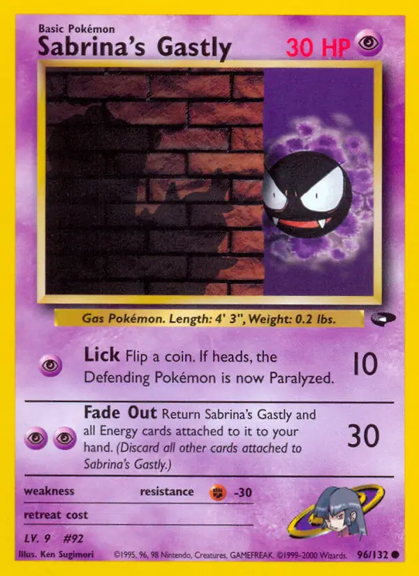 Sabrina's Gastly 96 Normal