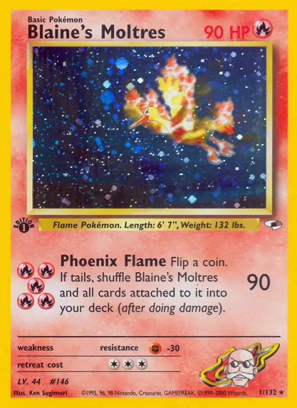 Blaine's Moltres Holo 1