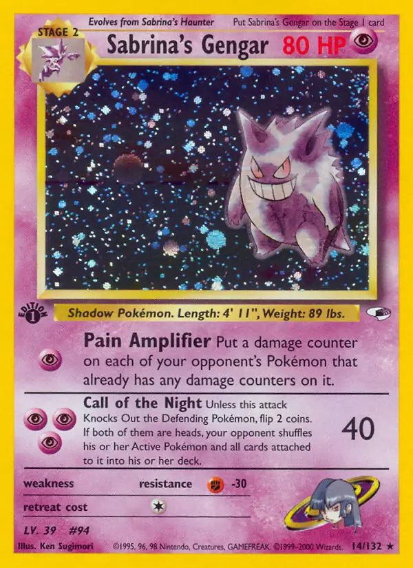 Sabrina's Gengar Holo 14