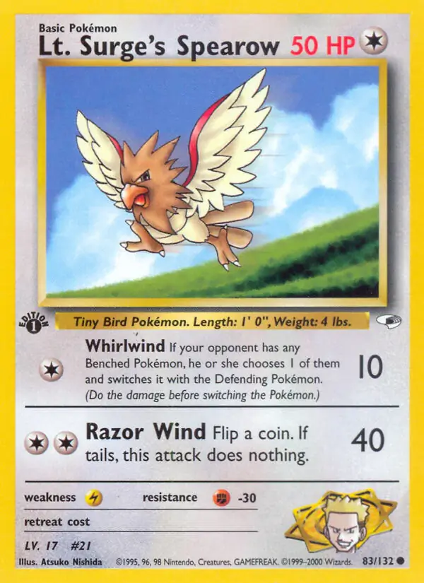 Lt. Surge's Spearow 83