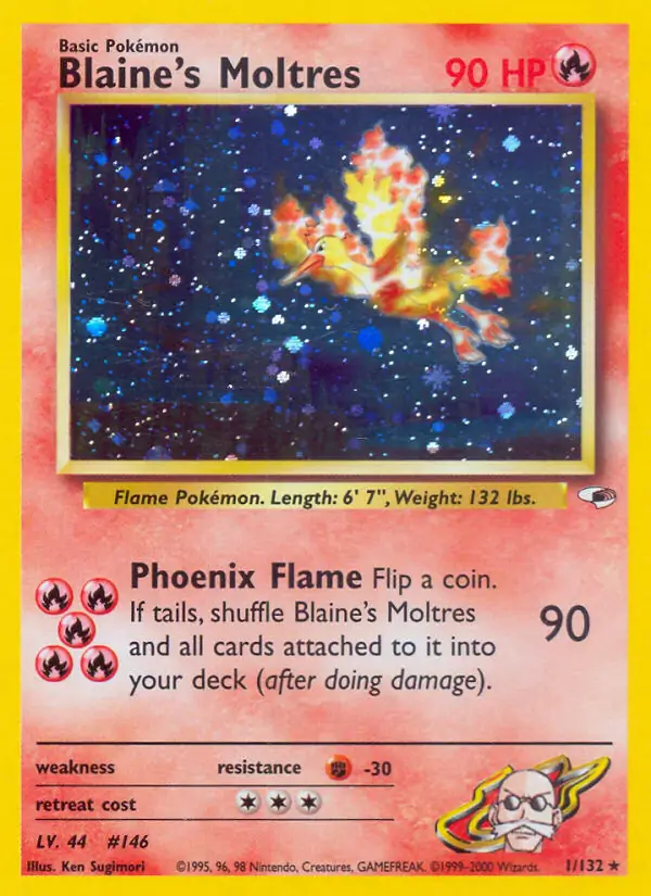 Blaine's Moltres Holo 1 Normal