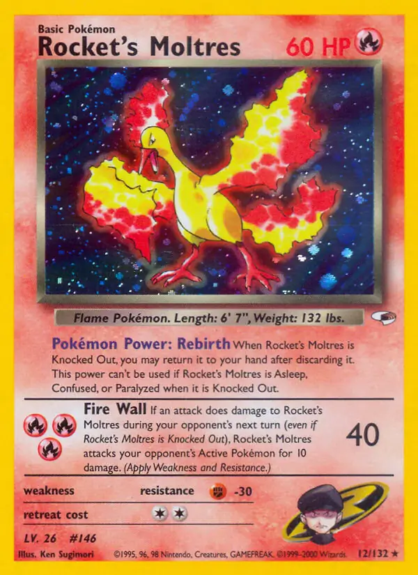Rocket's Moltres Holo 12
