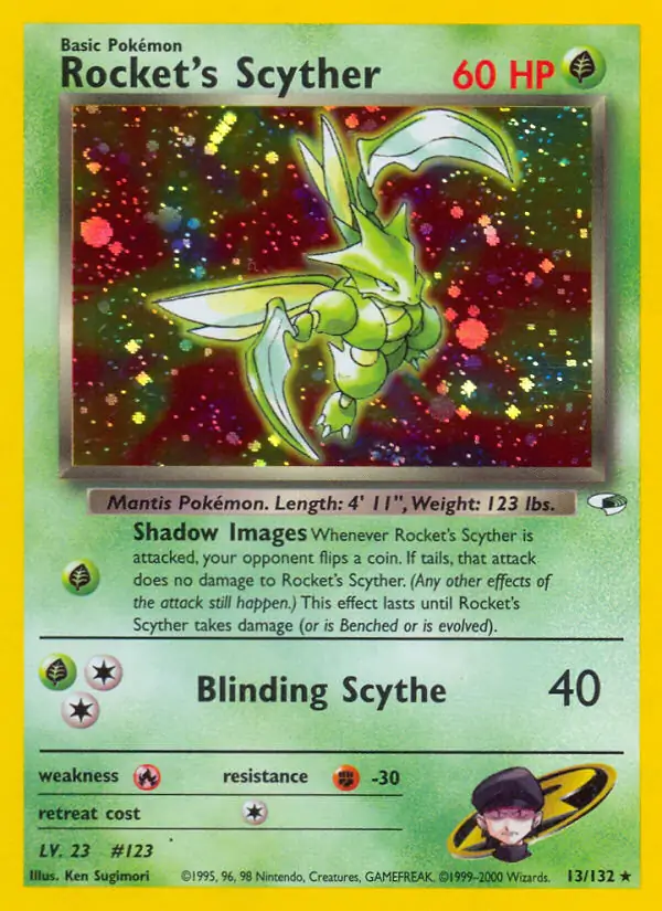 Rocket's Scyther Holo 13 Normal