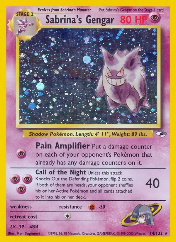 Sabrina's Gengar Holo 14