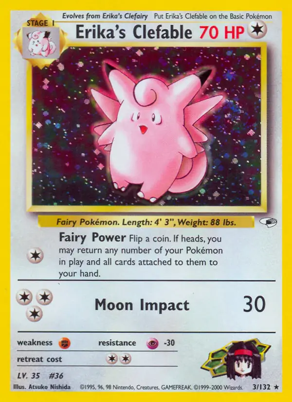 Erika's Clefable Holo 3 Normal