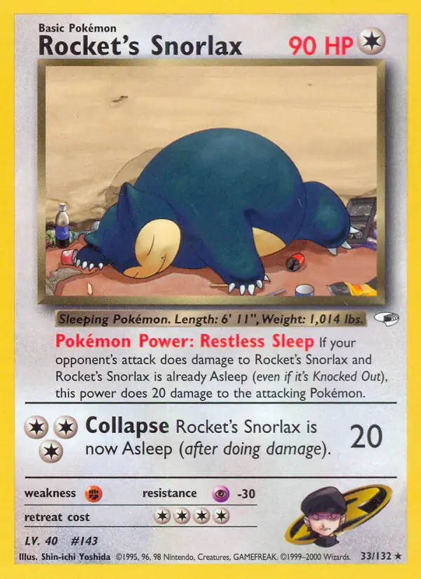 Rocket's Snorlax Holo 33 Normal