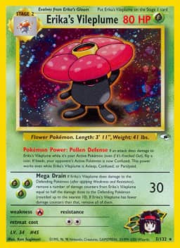 Erika's Vileplume Holo