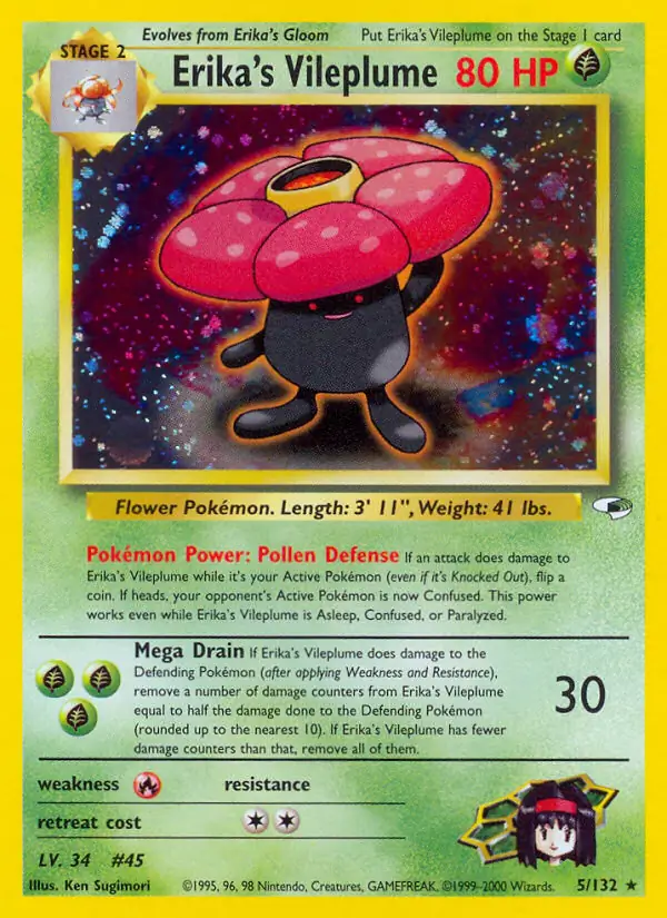Erika's Vileplume Holo 5