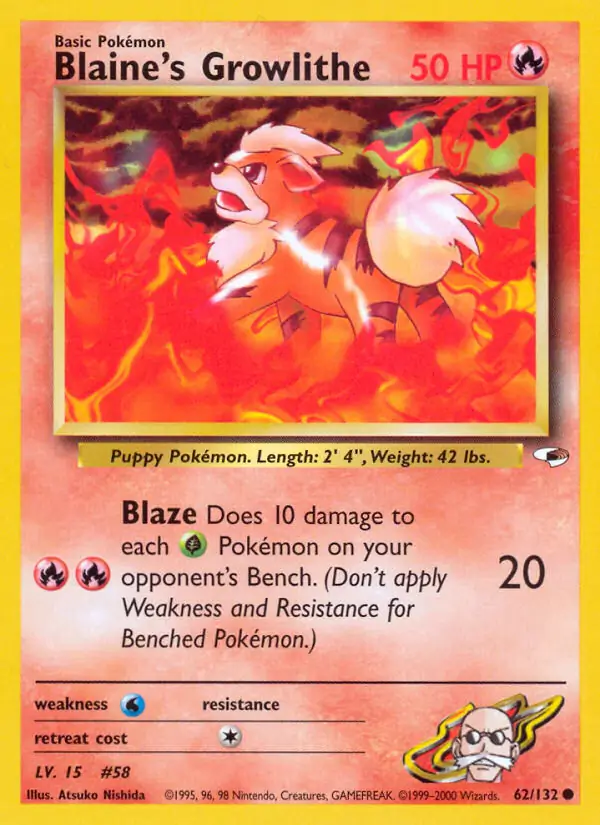 Blaine's Growlithe 62 Normal