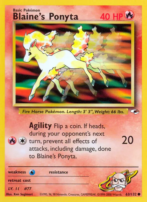 Blaine's Ponyta 63 Normal