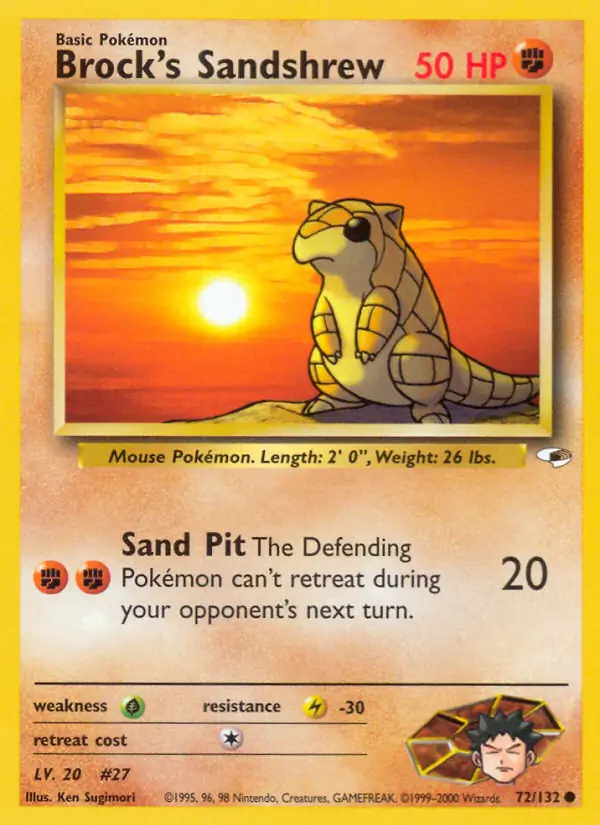 Brock's Sandshrew 72 Normal