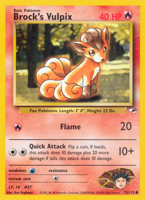 Brock's Vulpix 73 Normal