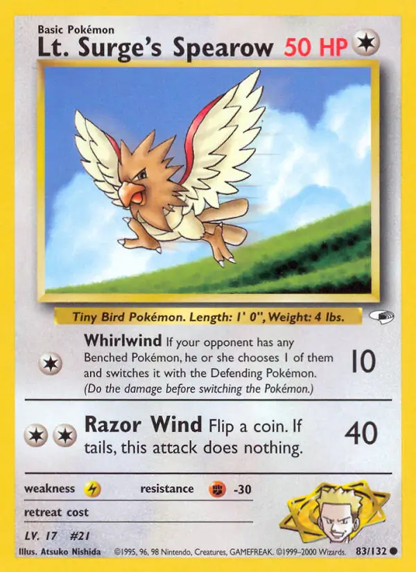 Lt. Surge's Spearow 83