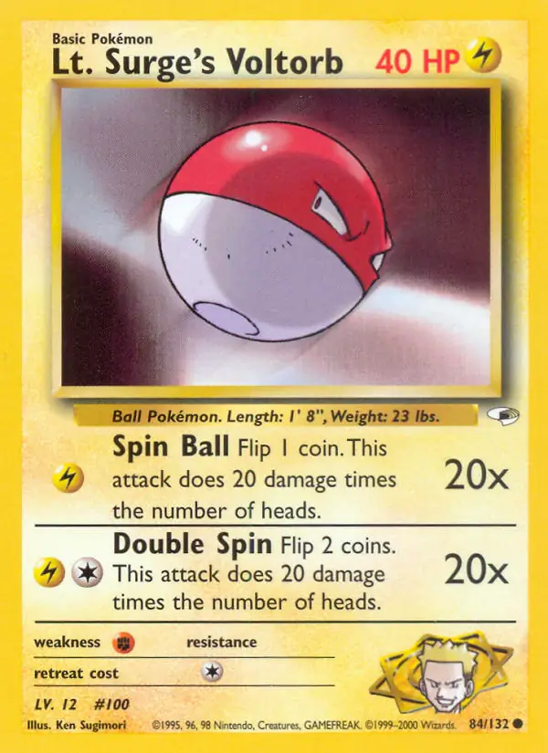 Lt. Surge's Voltorb 84 Normal