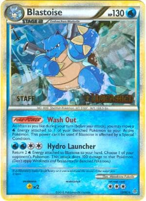Blastoise Staff Prerelease 13 Holo