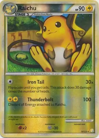 Raichu Reverse Holo 10 Normal