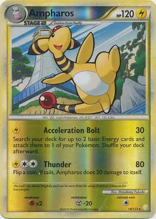 Ampharos Reverse Holo 14 Normal