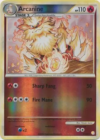 Arcanine Reverse Holo 1 Normal