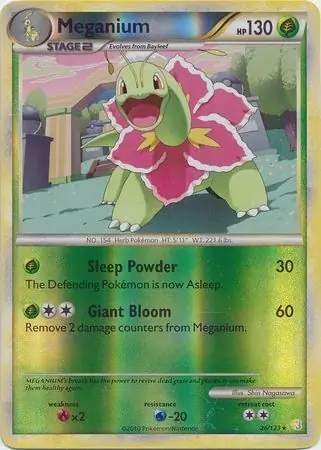 Meganium Reverse Holo 26 Normal