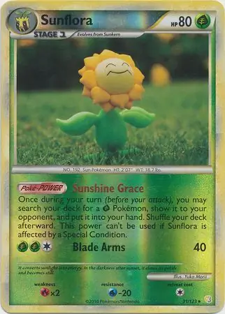 Sunflora Reverse Holo 31 Normal