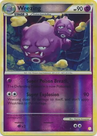 Weezing Reverse Holo 34