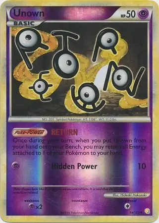 Unown Reverse Holo 54 Normal