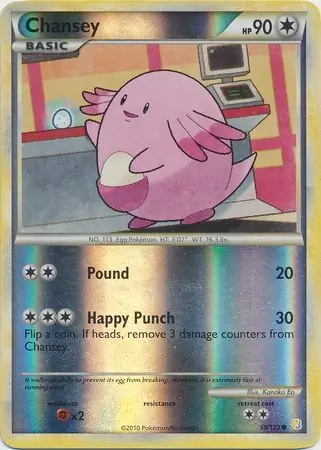 Chansey Reverse Holo 58 Normal