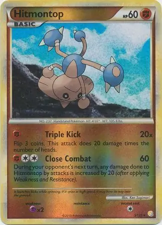 Hitmontop Reverse Holo 5 Normal