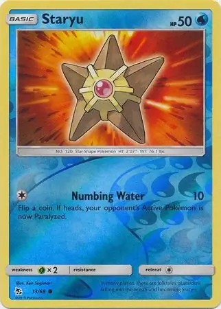 Staryu Reverse Holo 13 Normal