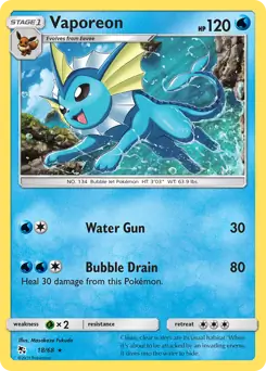 Holo Vaporeon 18 Normal