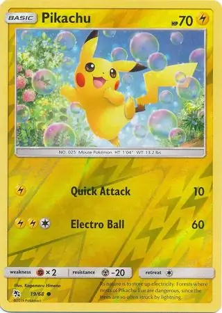 Pikachu Reverse Holo 19 Normal
