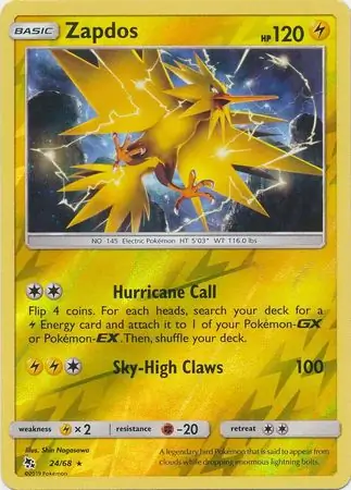 Zapdos Reverse Holo 24 Normal