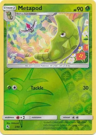 Metapod Reverse Holo 2 Normal